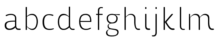 athenpro-Thin Font LOWERCASE