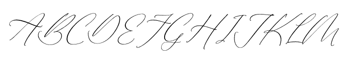 authentiue Italic Font UPPERCASE