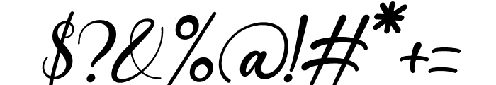 baritta Italic Font OTHER CHARS