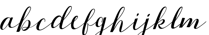 bebbyscript Font LOWERCASE