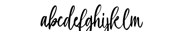 beckham & sophia Regular Font LOWERCASE