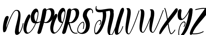 belymole Italic Font UPPERCASE
