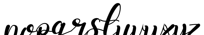 belymole Italic Font LOWERCASE