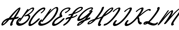bialletta Italic Font UPPERCASE