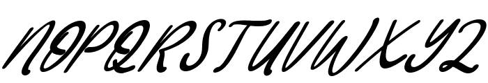 bialletta Italic Font UPPERCASE