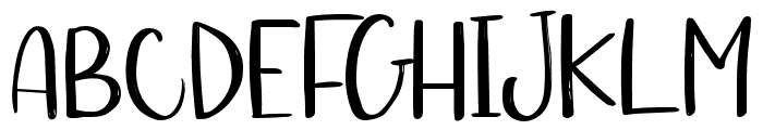 bitterHandwritten-Regular Font UPPERCASE