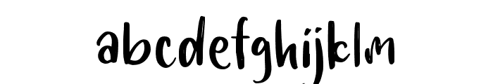 bitterHandwritten-Regular Font LOWERCASE