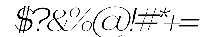 bodhi Italic Font OTHER CHARS