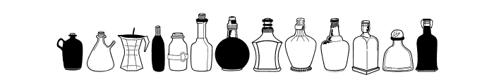 bottle world Font LOWERCASE