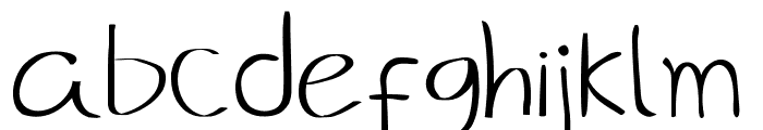 brekelehandwritten Font LOWERCASE