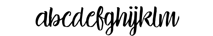 brillia Script Regular Font LOWERCASE