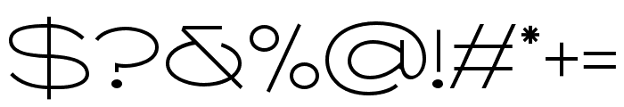 broadrange-Thin Font OTHER CHARS