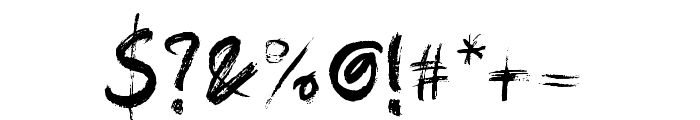 brushield Font OTHER CHARS