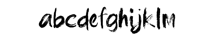 brushield Font LOWERCASE