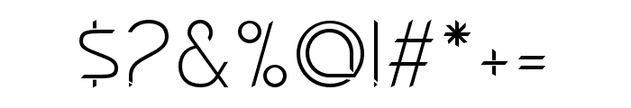 calibro Regular Font OTHER CHARS