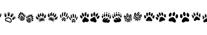 cat paws memory Regular Font OTHER CHARS