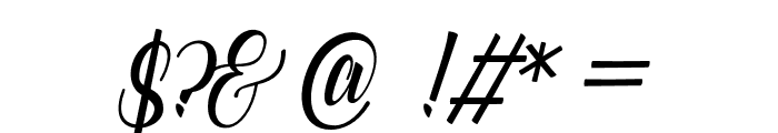 catfishscript Font OTHER CHARS