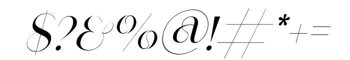 celattin font Italic Font OTHER CHARS