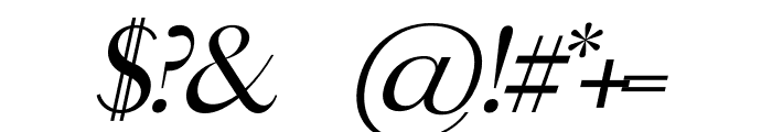 centina Italic Font OTHER CHARS