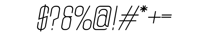 central city Italic Font OTHER CHARS