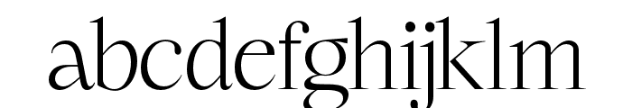 charme Extra Light Font LOWERCASE