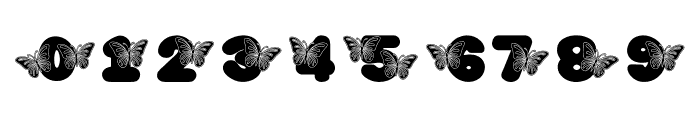 cheerful butterfly Regular Font OTHER CHARS