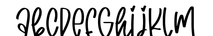 cheerful girl Font UPPERCASE