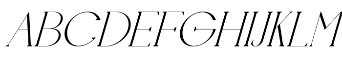 cheops elegant Italic Font LOWERCASE