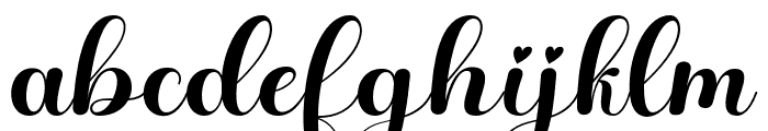 chila-Regular Font LOWERCASE