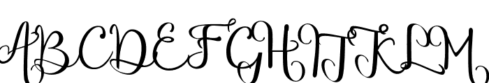chinthiawhite-Regular Font UPPERCASE