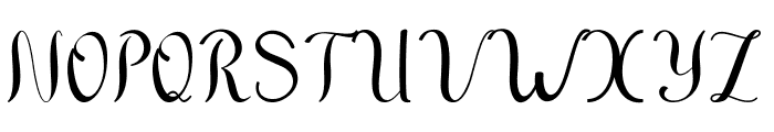 chintya script Font UPPERCASE
