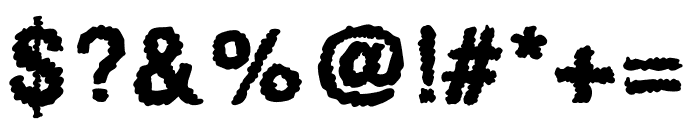 cloud bubble Font OTHER CHARS