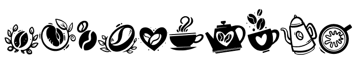 coffee lovers Font OTHER CHARS