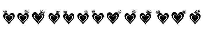 crown of love Regular Font UPPERCASE