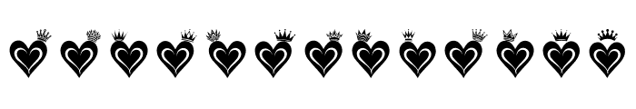 crown of love Regular Font UPPERCASE
