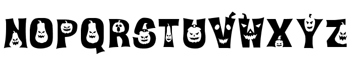 cute and scary Font UPPERCASE