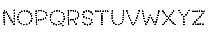 cute dots Font UPPERCASE