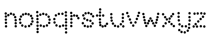 cute dots Font LOWERCASE