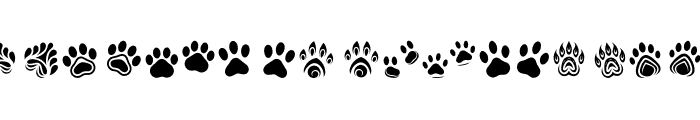 cute paws Regular Font OTHER CHARS