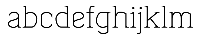 daffodil Light Font LOWERCASE