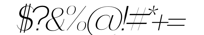 dapora Italic Font OTHER CHARS