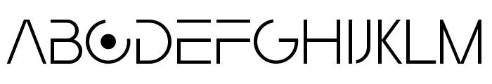 digitalgeometric-Thin Font UPPERCASE