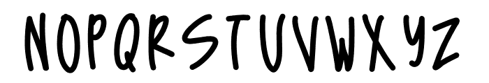 doodle slant Font UPPERCASE