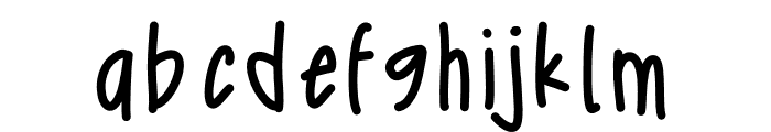 doodle slant Font LOWERCASE