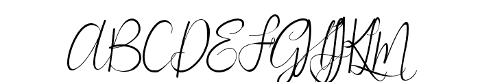 emilia-Regular Font UPPERCASE