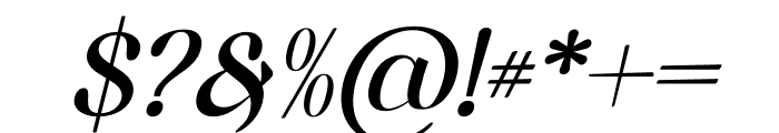 esthetique Italic Font OTHER CHARS