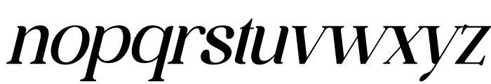 esthetique Italic Font LOWERCASE