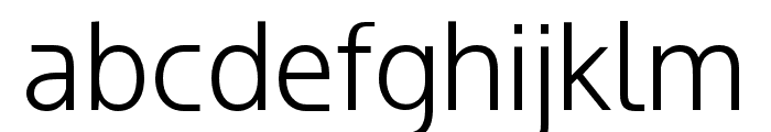 exa-Light Font LOWERCASE