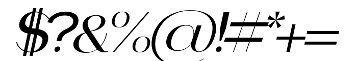 faddish Italic Font OTHER CHARS