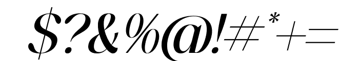 fanlste Italic Font OTHER CHARS